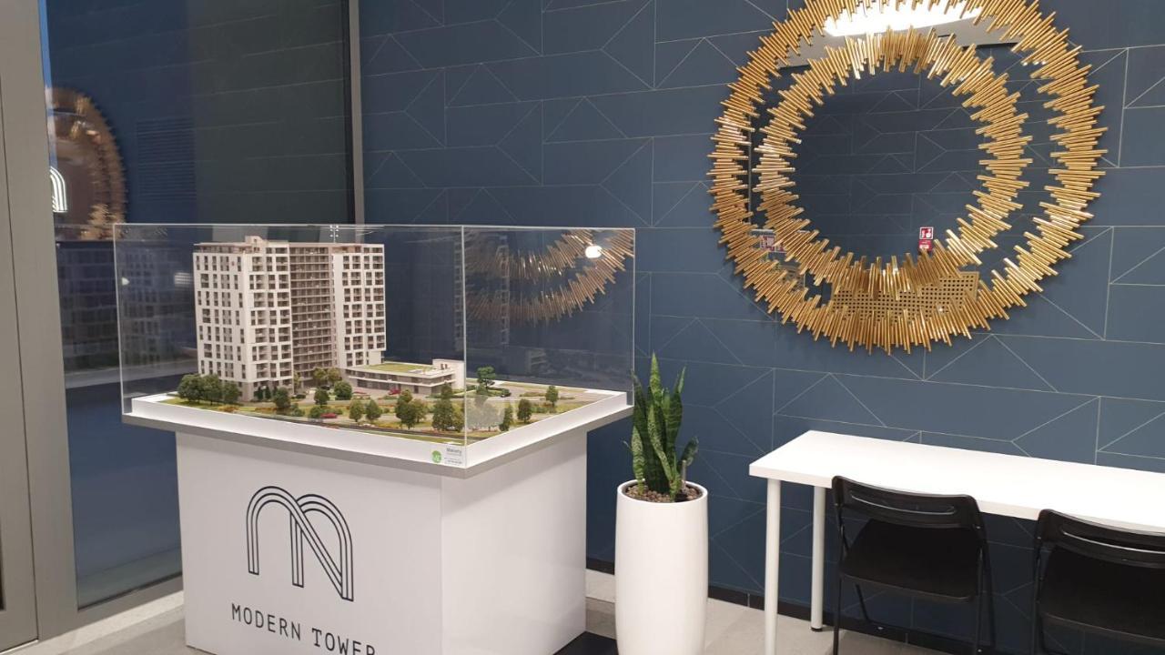 Apartament Bursztynowy Modern Tower Gdyně Exteriér fotografie